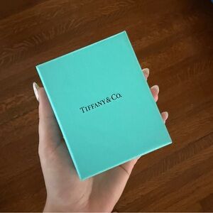 Vintage Authentic Tiffany & Co. “LOVE” Charm Silver Bracelet w/ Box & Pouch